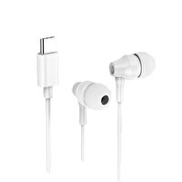Dvip X11 İn-Ear Extra Bass Type-C Mikrofonlu Kablolu Beyaz Kulak İçi Kulaklık