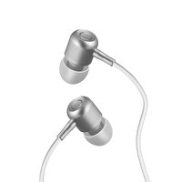 Linktech H40 Metal Mikrofonlu Gümüş Kulak İçi Kulaklık