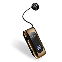Linktech V80 Pro Makaralı Titreşimli Silikonsuz Altın Bluetooth Kulak İçi Kulaklık