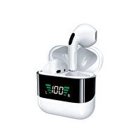 Dvip P50 Pro TWS Dijital Ekranlı Beyaz Bluetooth Kulak İçi Kulaklık