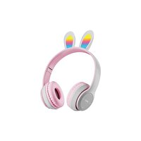 Sunix BLT-43 Wireless 5.0 Stereo Tavşan Gri Bluetooth Kulak Üstü Kulaklık