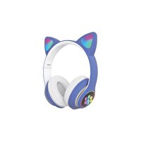 Sunix BLT-43 Wireless 5.0 Stereo Tavşan Mor Kulak Üstü Bluetooth Kulaklık