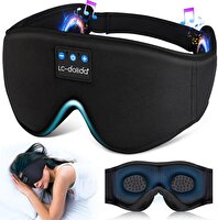LC-Dolida 3D Uyku Maskesi Bluetooth Kablosuz Müzik Siyah
