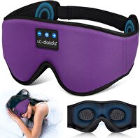 LC-Dolida 3D Uyku Maskesi Bluetooth Kablosuz Müzik Menekşe