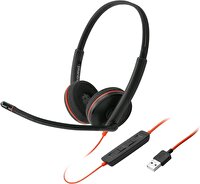 Plantronics C3220 USB-A Siyah Kulak Üstü Kulaklık