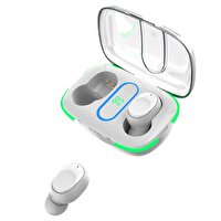 Torima Y90 Şarj Göstergeli TWS Beyaz Bluetooth Kulaklık
