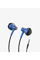 Linktech H677 Mikrofonlu Metal Kablolu Kulaklık - Mavi