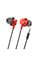 Linktech H340 Mikrofonlu 3.5 MM Kulak İçi Kablolu Kulaklık Kırmızı