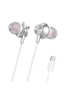 Linktech H341 Type-C Stereo Kulak İçi Kablolu Kulaklık Beyaz