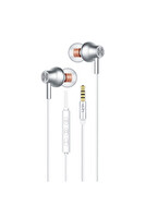Linktech H71 Ekstra Bass 3.5 MM Kulak İçi Kablolu Kulaklık Beyaz