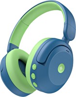 iClever BTH20 BPA Free Aktif Gürültü Engelleme Özellikli Çocuk Bluetooth Kulaklık - Mavi