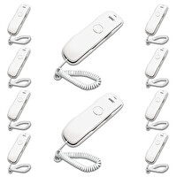 Karel TM902 Kablolu Duvar Tipi Beyaz Analog Telefon 10 Adet