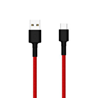Xiaomi Type-C 100 CM Örgülü Kırmızı Şarj Kablosu
