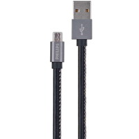 Philips DLC2518B 1.2 M Deri Siyah Micro USB Şarj Kablosu
