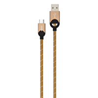 Philips DLC2618G Micro USB Örme 1.2 M Örme Altın Şarj Kablosu