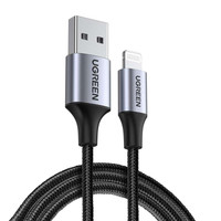 Ugreen Lightning 2 Metre Örgülü Siyah Data Ve Şarj Kablosu