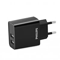 Philips DLP2610/12 2 USB-A Siyah Duvar Şarj Adaptörü