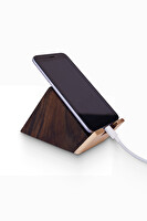 WOODSAKA Ceviz ve Akça Blok Telefon Tutucu