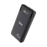 Bix PB202 20000 mAh 45W 2 USB Ve Type-C Hızlı Şarj Destekli LEd Göstergeli Siyah Powerbank