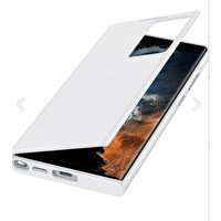 Samsung Galaxy S22 Ultra Orijinal Smart Clear Beyaz Kılıf