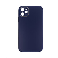 ScHitec Deluxe iPhone 12 Mat Lacivert Kılıf