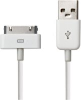 Mirax SDE-4100  Apple Lisanslı iPhone iPod iPad Uyumlu 30 Pin To USB 1 M Beyaz Şarj Ve Data Kablosu
