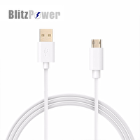 BlitzPower Android Uyumlu Micro USB Beyaz Şarj Kablosu