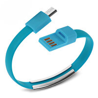 Codegen CDG-CNV67 Micro USB Port Mavi Bileklik Şarj Data Kablosu