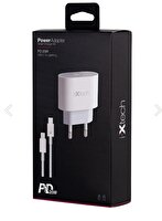 İxtech Lightning USB 20 W Beyaz Hızlı Şarj Aleti Kablo Adaptör Seti