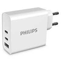 Philips DLP2683 65W 1x USB-A ve 2x PD USB-C GaN Hızlı Şarj Adaptörü