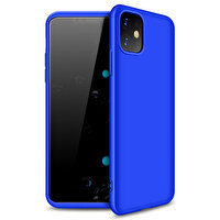 Microsonic Apple Iphone 11 (6.1'') Kılıf Double Dip 360 Protective Mavi