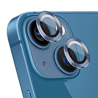 Microsonic Apple Iphone 15 Tekli Kamera Lens Koruma Camı Sierra Mavisi