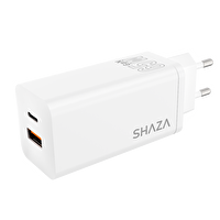 Shaza 65W USB QC 3.0 Type-C Çift Çıkışlı Şarj Aleti