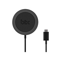 Bix BXMG15 15 W Manyetik Kablosuz Siyah Şarj Cihazı