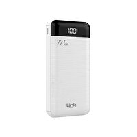 Linktech P228 Safe Led Ekranlı 22.5 W 20.000 mAh Beyaz Taşınabilir Şarj Aleti