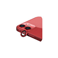 Sunix Iphone 11 İle Uyumlu Darbeye Dayanıklı Safir Kamera Lens Koruyucu Kırmızı