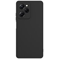 Gpack Xiaomi Poco X5 Pro 5G Kılıf Kamera Korumalı Premier Mat Silikon Siyah