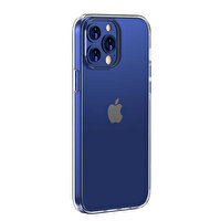Gpack Apple iPhone 14 Pro Max Kılıf Droga Sert Pürüzsüz Şeffaf Cam Kapak Renksiz