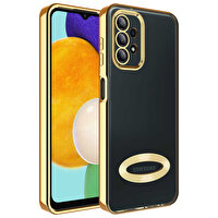 Gpack Samsung Galaxy A23 Kılıf Logo Gösteren Kamera Korumalı Silikon Gold