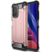 Microsonic Xiaomi Redmi K40 Pro Kılıf Rugged Armor Rose Gold