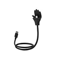 Lazy Bracket Micro USB Kablo Siyah Metal Telefon Tutucu
