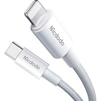 Mcdodo CA-2760 Type-C To iPhone 1.2 M Beyaz Data ve Şarj Kablosu