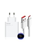Xiaomi 120 W Turbo Hızlı Şarj Aleti Adaptörü ve Kablo Seti