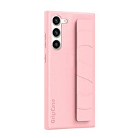 ScHitec Samsung Galaxy S24 Uyumlu Premium Case Parmak Askılı Telefon Kılıfı Pembe