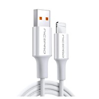 NPO UTL12 60W TPE USB to Lightning 1.2 M Hızlı Şarj ve Data Kablosu Beyaz