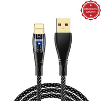 ScHitec 6A 120 W UsbA to Lightning 1 Metre Hızlı Data ve Şarj Kablosu Siyah YK233S
