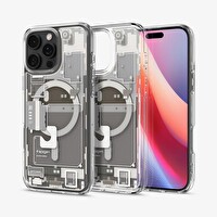 Spigen iPhone 16 Pro Kılıf Ultra Hybrid MagFit MagSafe Özellikli Zero One Natural Titanium