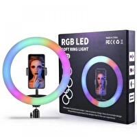 Newface MJ36 Led Işık Halka Işık Youtuber Led RGB Tripodlu Selfie Işığı 26 CM