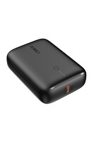 Aukey PB-N83S-BK 22.5W SCP 18W PD ve QC 3.0 10000 mAh PD Mini Type-C Powerbank Siyah