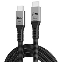 Juo JCB4G242-B USB 4.0 240W 40 Gbps Thunderbolt 4 8K 60Hz USB-C Görüntü Aktarım ve Type-C Hızlı Şarj Kablosu 2 M